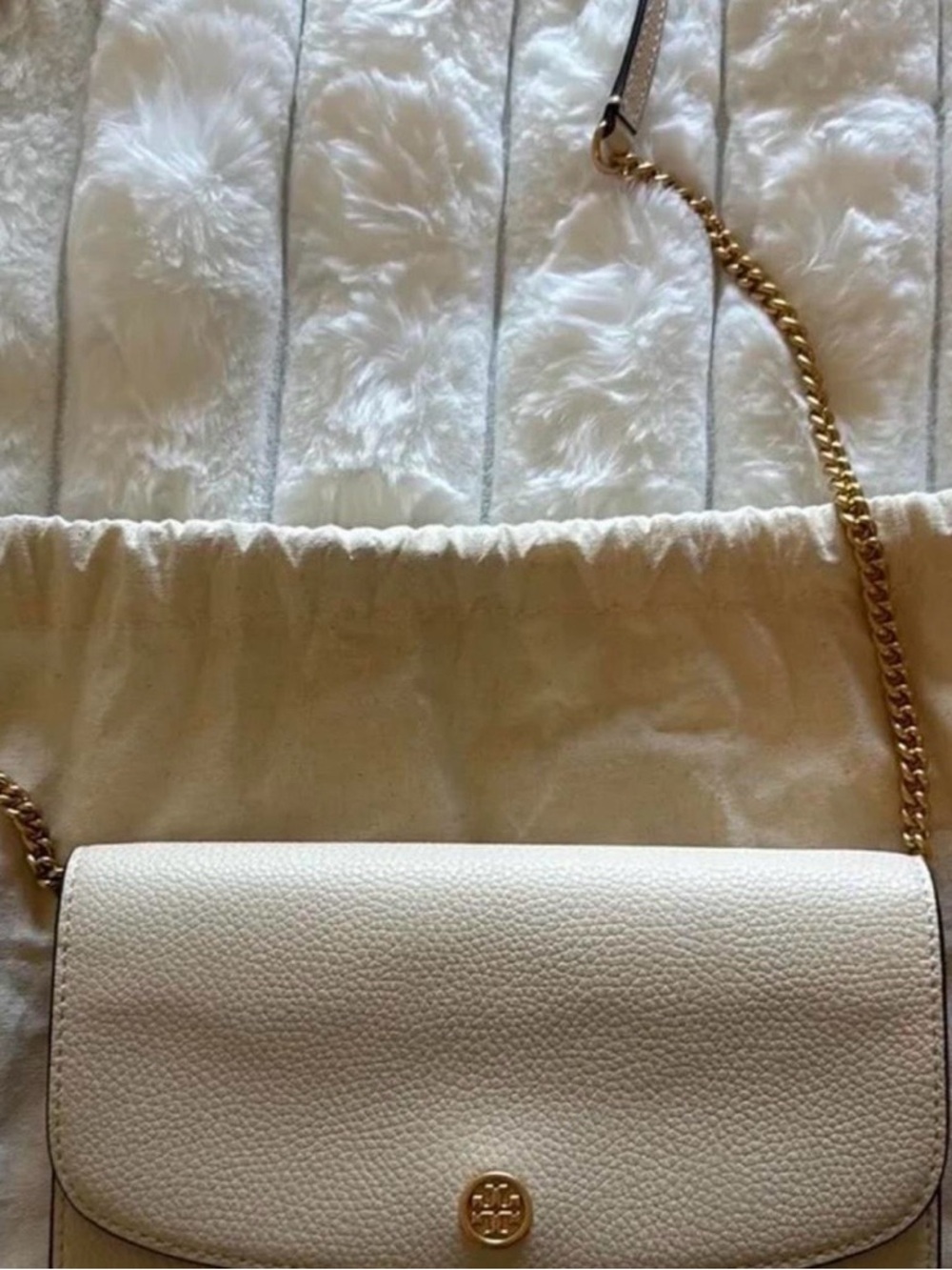 Cream Tory Burch Crossbody Bag
